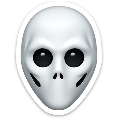 Ghost face scream sticker