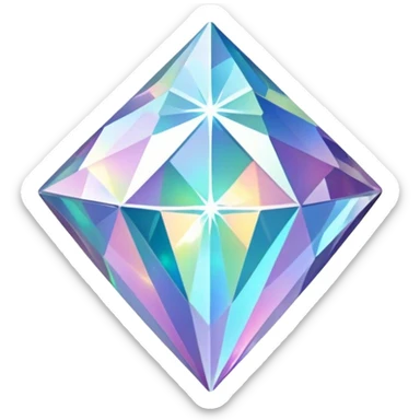 hd detailed glittering holographic star shaped diamond sticker