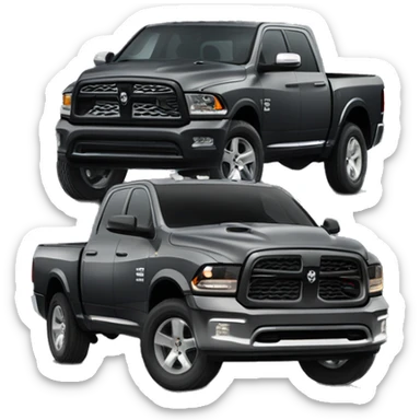 Dodge RAM 2025 new hurricane  turbo power dark gray sticker