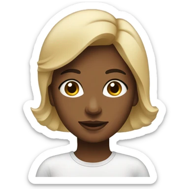 mulher com a mão nas costas sticker