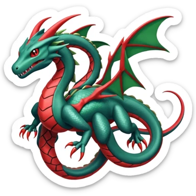 Hydra-Salamence-Rayquaza-Zygarde-Salandit-fusion (full body) sticker