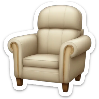 Comfortable armchair sticker