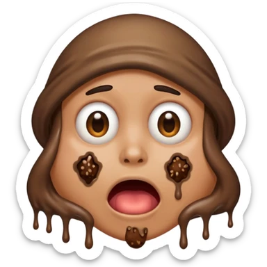💩+😱 sticker