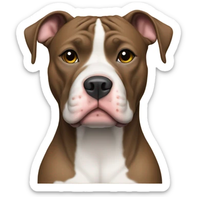 American Pit Bull Dog Sitting sticker
