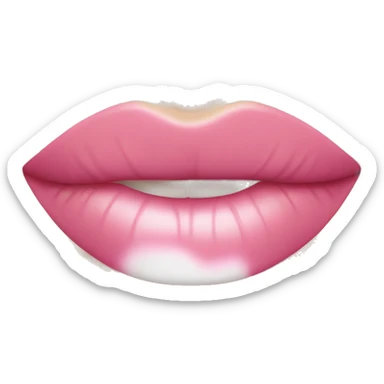 Lipgloss pink and white sticker