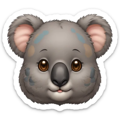 Koala with earrings sticker