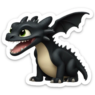 Toothless the dragon sticker
