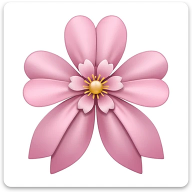 sakura flower with a pink ribbon sticker