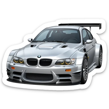 Make BMW M3 GTR 2005 emoji in detailed! sticker