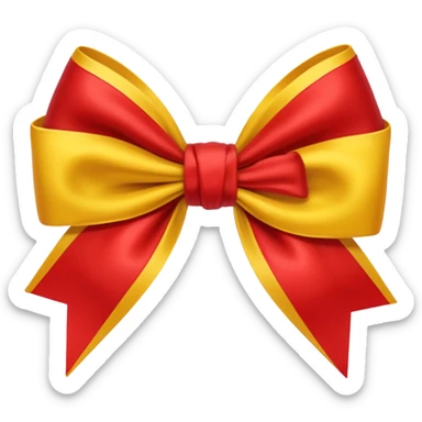 🎀+red=yellow sticker