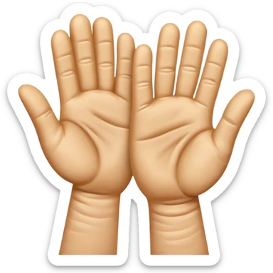 Clapping hands sticker