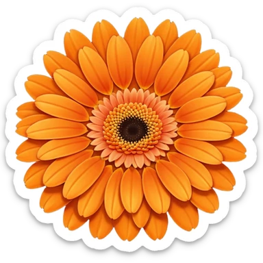 Hi, can you please create orange gerbera sticker