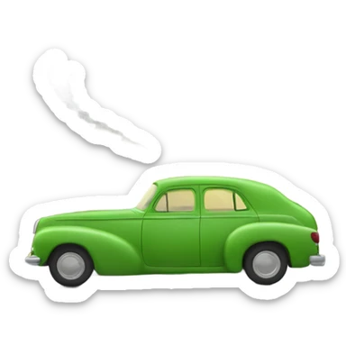 Car crossing Oklahoma with tornado  sticker