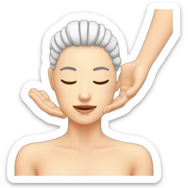 head massage sticker