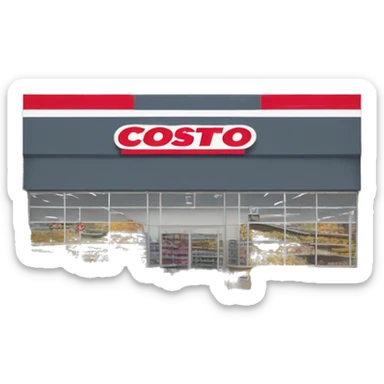 Costco store front sticker