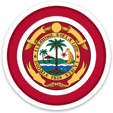 Florida flag sticker