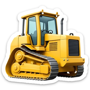 Bulldozer emoji  sticker