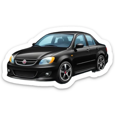 wave phonk car sticker