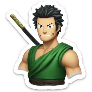 Zoro be a king of pirate sticker