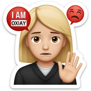 I am not okay with this (netflix) themed emojis sticker