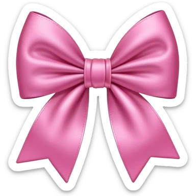 Moño rosa pin sticker