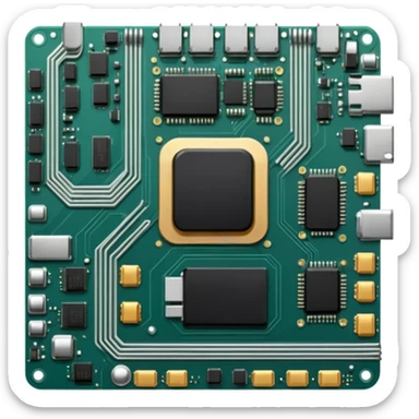 motherboard 3D sticker