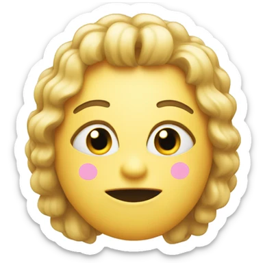 Emoji face with mascara running sticker