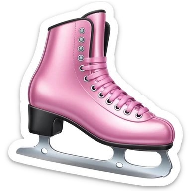 pink ice skates sticker