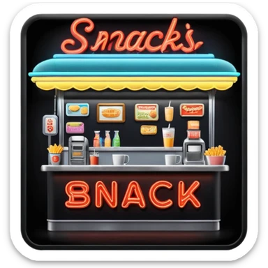 snack bar sticker