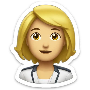 Chie américain staffer sticker