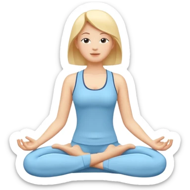Yoga Breathing 3d Icon with color of A781F3
Make it light colro  sticker