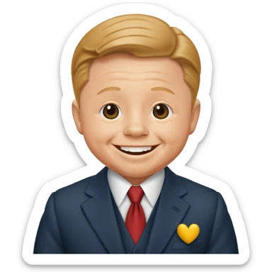 Mickey Rooney with suit sticker