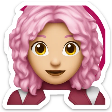 burgundy pink target sticker