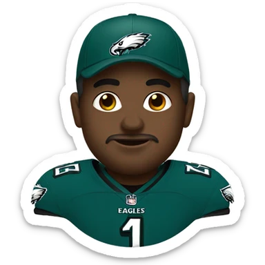 Me as an Eagles fan sticker