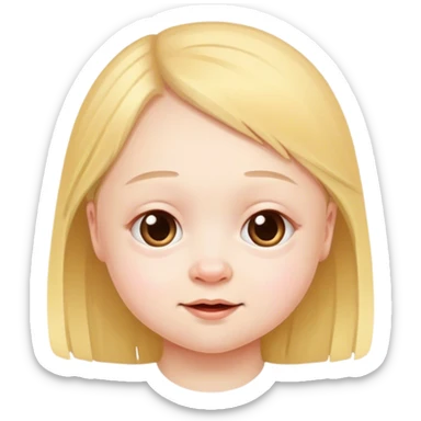 Girl with Down syndrome sticker