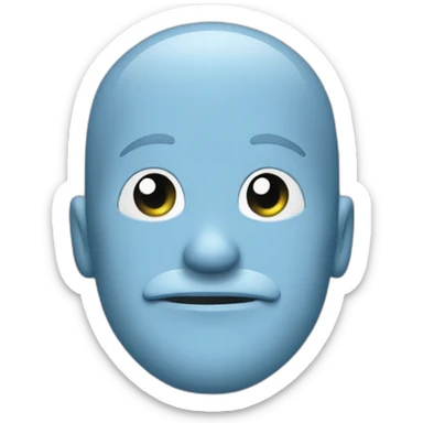 Blauer Haken sticker