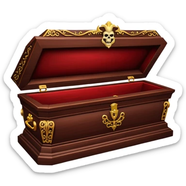 vampire coffin  sticker