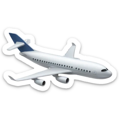 plane landing  sticker