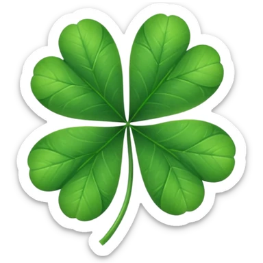 clover with 5 leaves (not 4) sticker