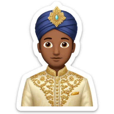North indian groom sticker