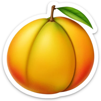 ripe mango fruit sticker