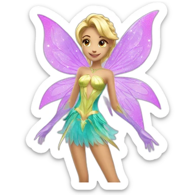stella enchantix from winx club sticker
