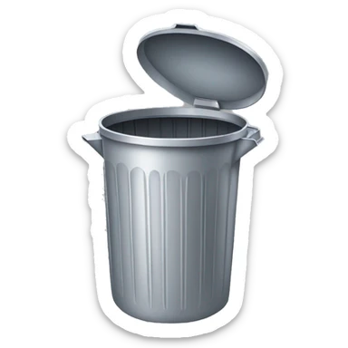 trash can overflow sticker