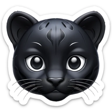 Pantera negra cuerpo pequeña sticker