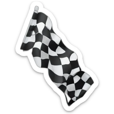 racing finish flag line sticker