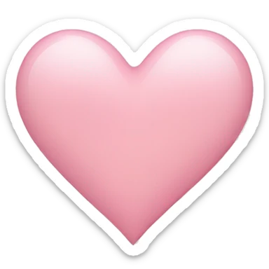 Light pink heart  sticker