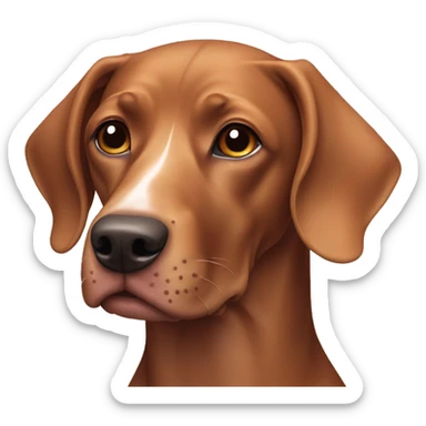 Viszla dog  sticker