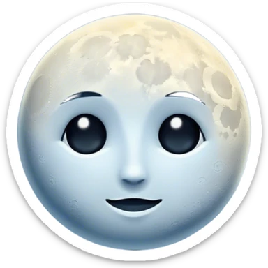 Une moitié de lune noir et l’autre moitié et le soleil  sticker