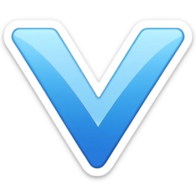It's a bright blue jagged starburst (or sunburst/jagged circle) background with a bold white checkmark centered inside. This design has remained consistent for X Premium subscribers sticker