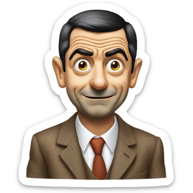 Mr bean sticker